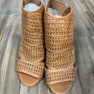 Woman’s Lauren Condrad Woven Heel Bootie